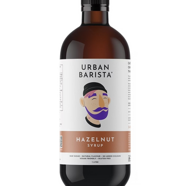 Urban Barista Hazelnut Syrup 1L – Natural, Nutty & Clean-Label Sweetness
